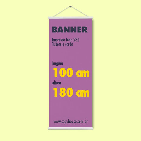 Banner 100x180 cm em Lona.
