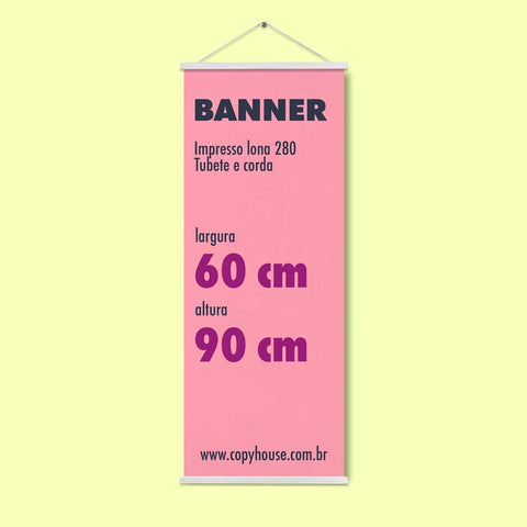 Banner 60x90 cm em Lona.