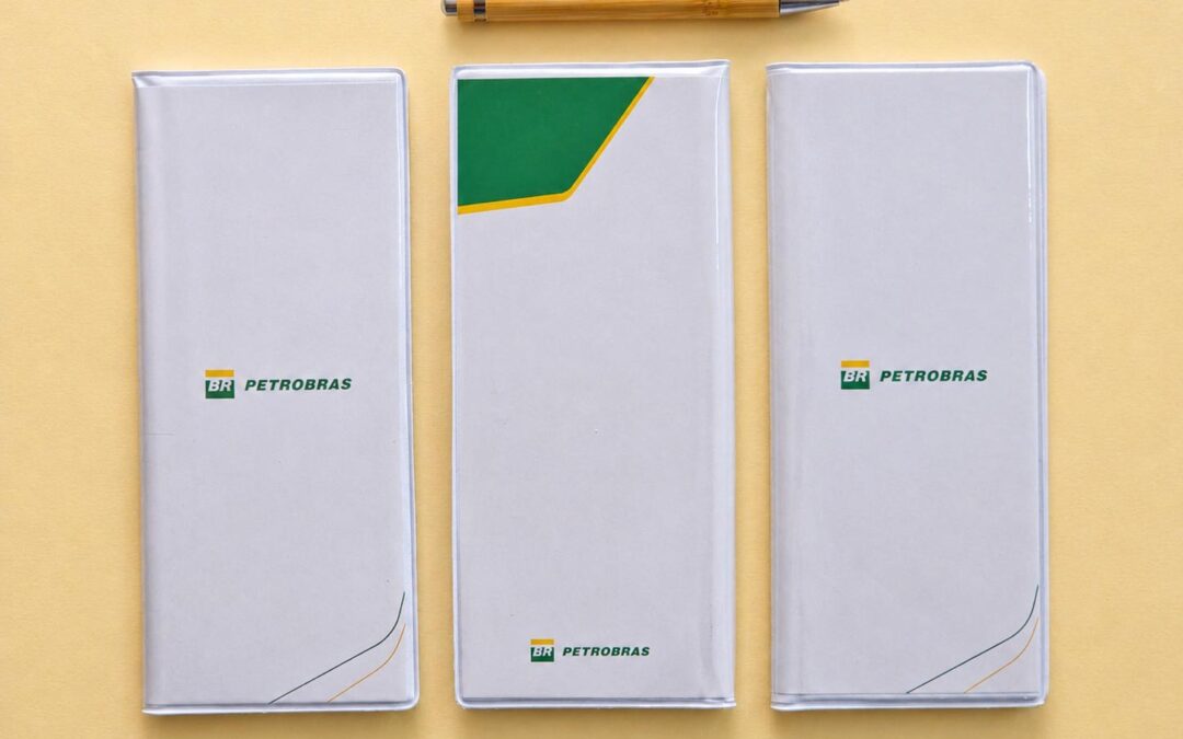 Tally Books personalizados produzidos para empresas do setor offshore